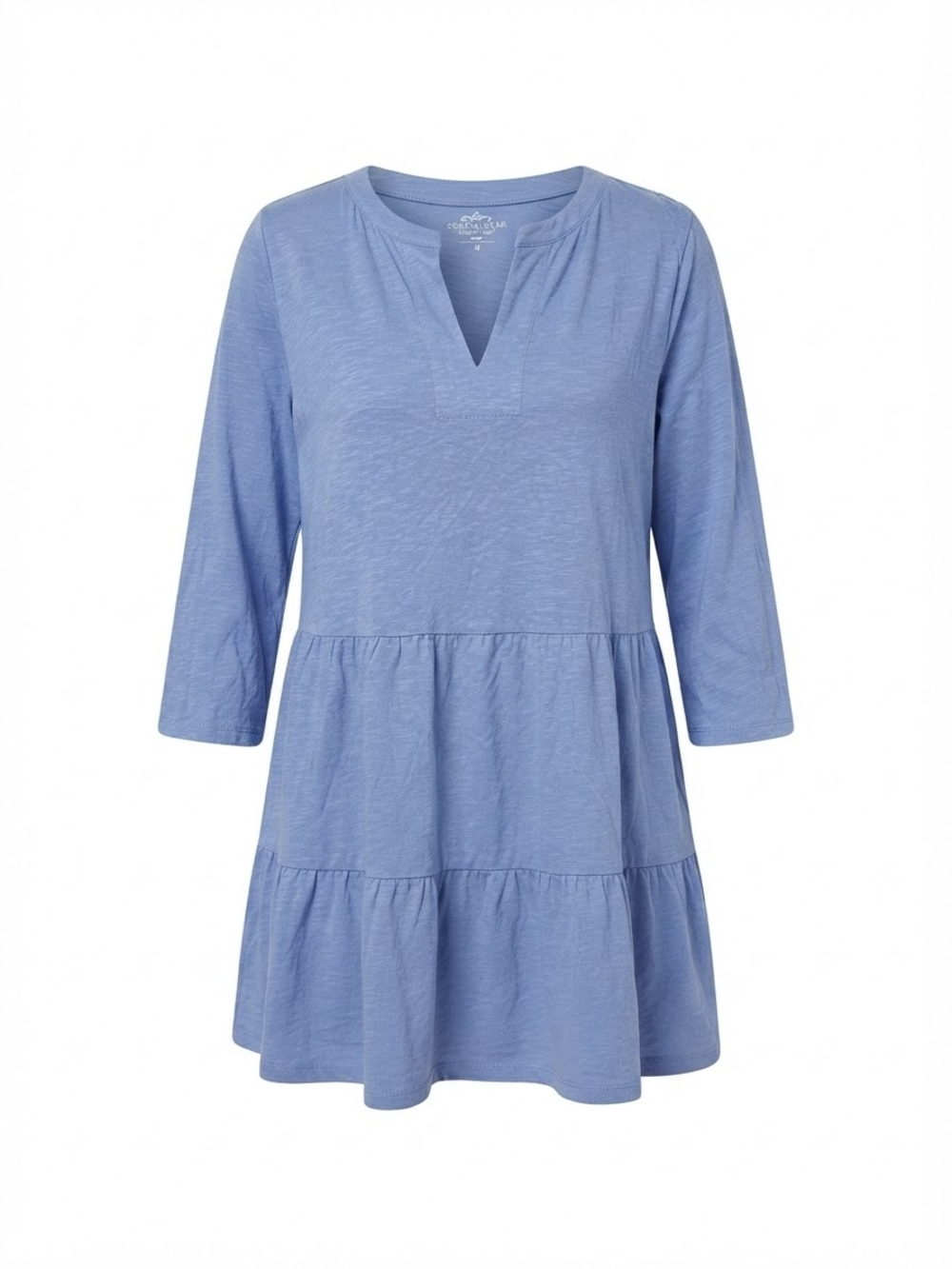 J. Jill Blue Tiered V‑Neck Tunic Top - Women